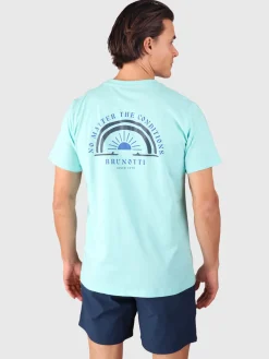 Sale Brunotti Baye Heren T-shirt | Aruba Blue ArubaBlue