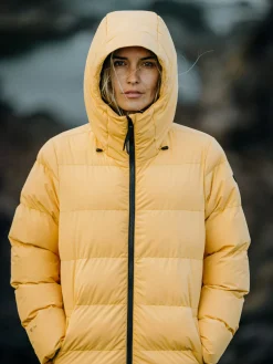 New Brunotti Bigsur Dames Lange Puffer Jas | Geel