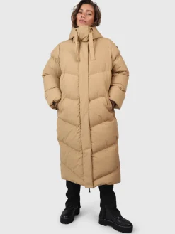 Hot Brunotti Bigsury Dames Lange Puffer Jas | Desert