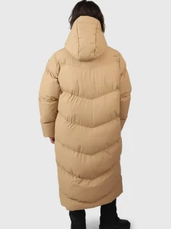 Hot Brunotti Bigsury Dames Lange Puffer Jas | Desert