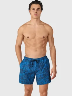 Outlet Brunotti Bru-conic-Reflection Men Swim Shorts | Night Blue NightBlue
