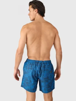 Outlet Brunotti Bru-conic-Reflection Men Swim Shorts | Night Blue NightBlue