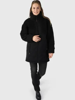 Discount Brunotti Cecile Dames Teddy Jas | Zwart