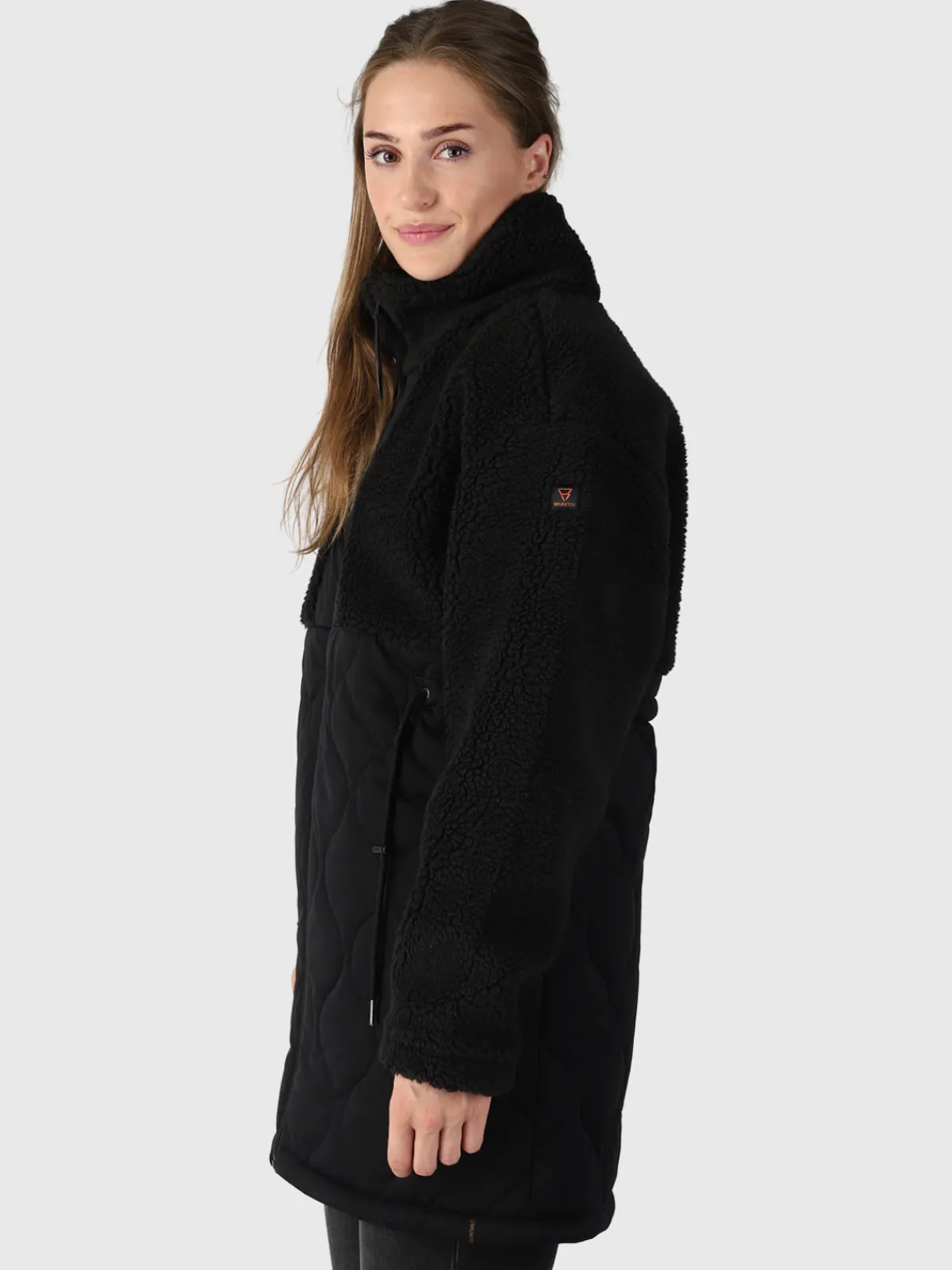 Discount Brunotti Cecile Dames Teddy Jas | Zwart