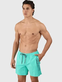 Outlet Brunotti Cester Heren Zwemshorts | Caribbean Green CaribbeanGreen