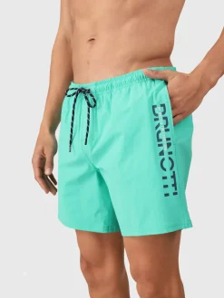 Outlet Brunotti Cester Heren Zwemshorts | Caribbean Green CaribbeanGreen