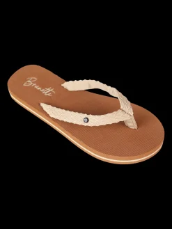 Clearance Brunotti Chiara Jacquard Dames Flip Flops | Canvas