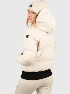 Discount Brunotti Firecrown Dames Puffer Ski Jas | Canvas CanvasBeige