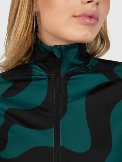 Best Brunotti Galena-Groovy Dames Polygiene Fleece | Ever Green