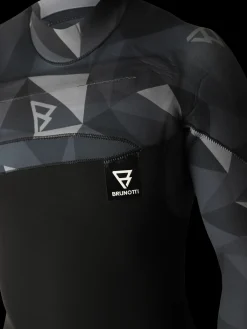 Online Brunotti Gravity Fullsuit 5/3mm Heren Wetsuit | Zwart + Grijs ZwartenGrijs