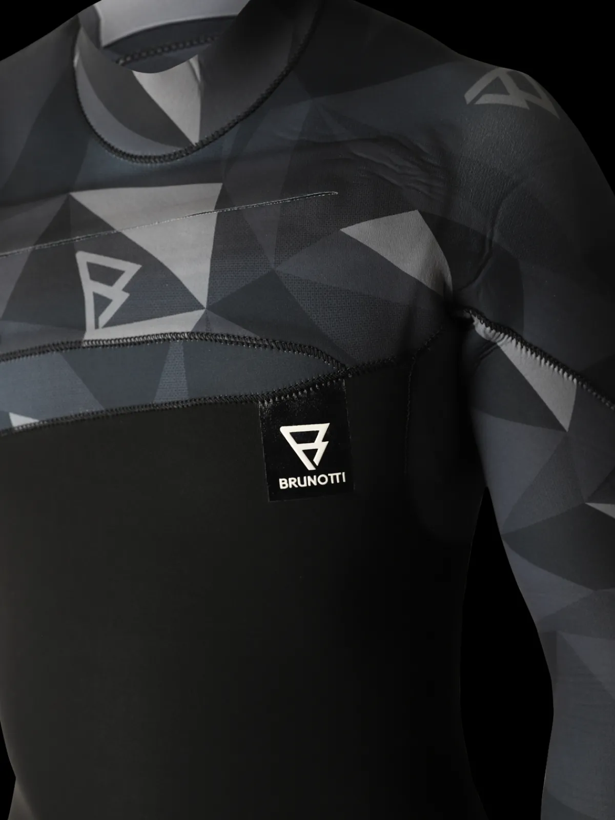 Online Brunotti Gravity Fullsuit 5/3mm Heren Wetsuit | Zwart + Grijs ZwartenGrijs
