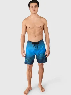 Online Brunotti Gulfshore Heren Boardshorts | Neon Blauw NeonBlue