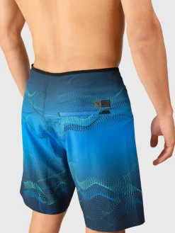 Online Brunotti Gulfshore Heren Boardshorts | Neon Blauw NeonBlue
