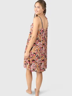 Sale Brunotti Isla-Sakai Dames Jurk | Multi Color Bruin,OranjeenPink