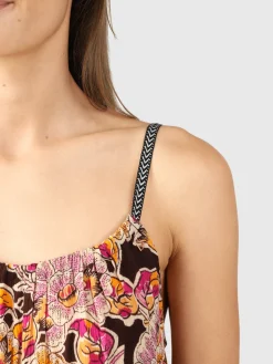 Sale Brunotti Isla-Sakai Dames Jurk | Multi Color Bruin,OranjeenPink