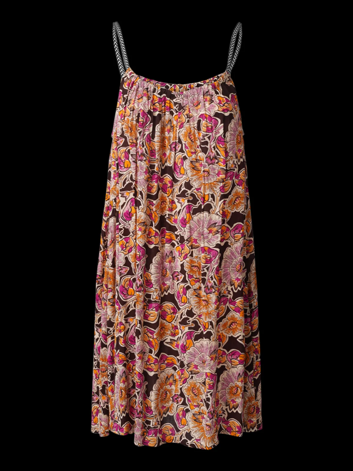 Sale Brunotti Isla-Sakai Dames Jurk | Multi Color Bruin,OranjeenPink