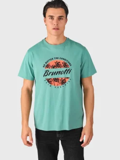 Online Brunotti Leeway Heren T-shirt | Bottle Green BottleGreen