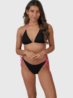 Sale Brunotti Lolly Dames Triangel Bikini Set | Black BlackenShockingPink