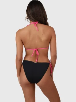 Sale Brunotti Lolly Dames Triangel Bikini Set | Black BlackenShockingPink