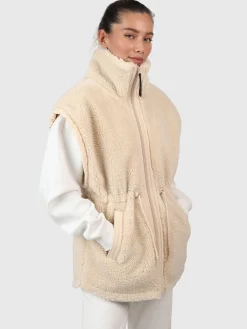Outlet Brunotti Marie Dames Teddy Fleece Bodywarmer | Canvas