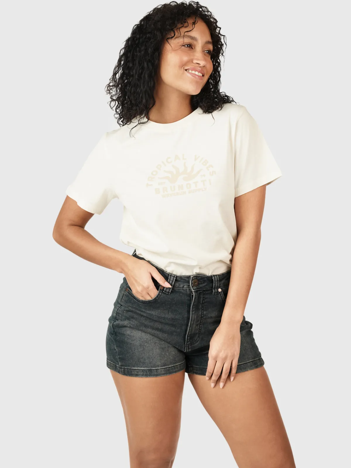 Clearance Brunotti Mathilde Dames T-shirt | Off-White