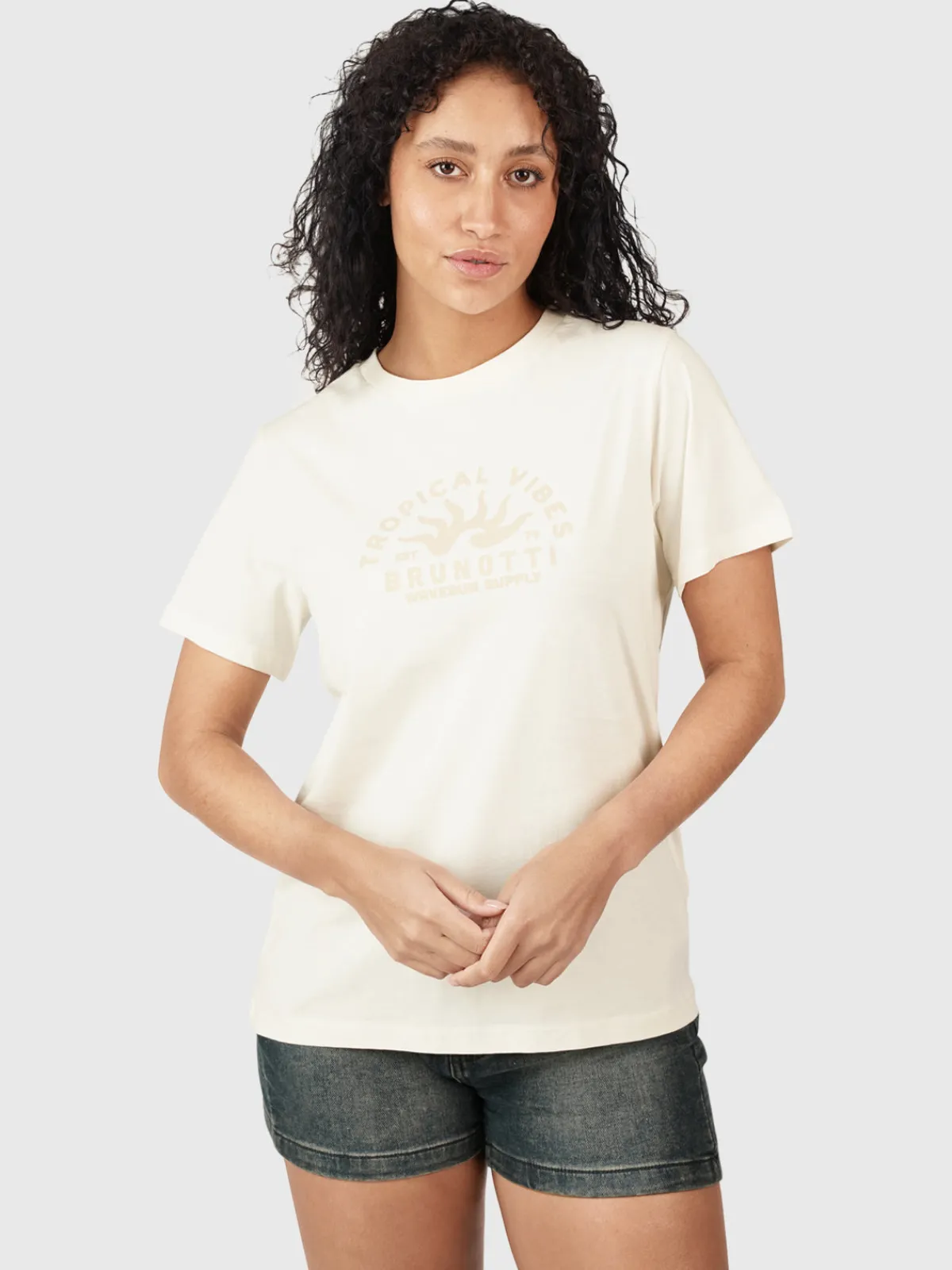 Clearance Brunotti Mathilde Dames T-shirt | Off-White