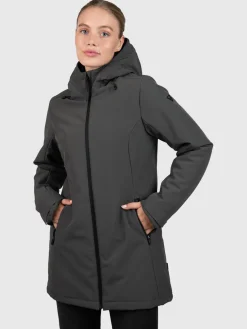 Discount Brunotti Melle Dames Lange Softshell Jas | Mud Green