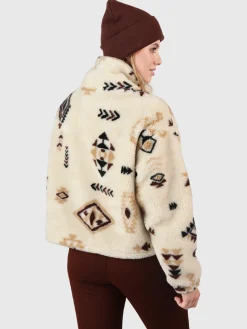 Fashion Brunotti Nevea-Nordic Dames Teddy Fleece Jas | Canvas
