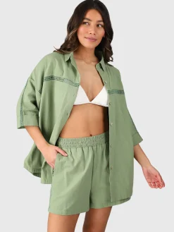 Hot Brunotti Riley Dames Blouse | Eucalyptus