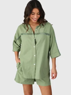 Hot Brunotti Riley Dames Blouse | Eucalyptus