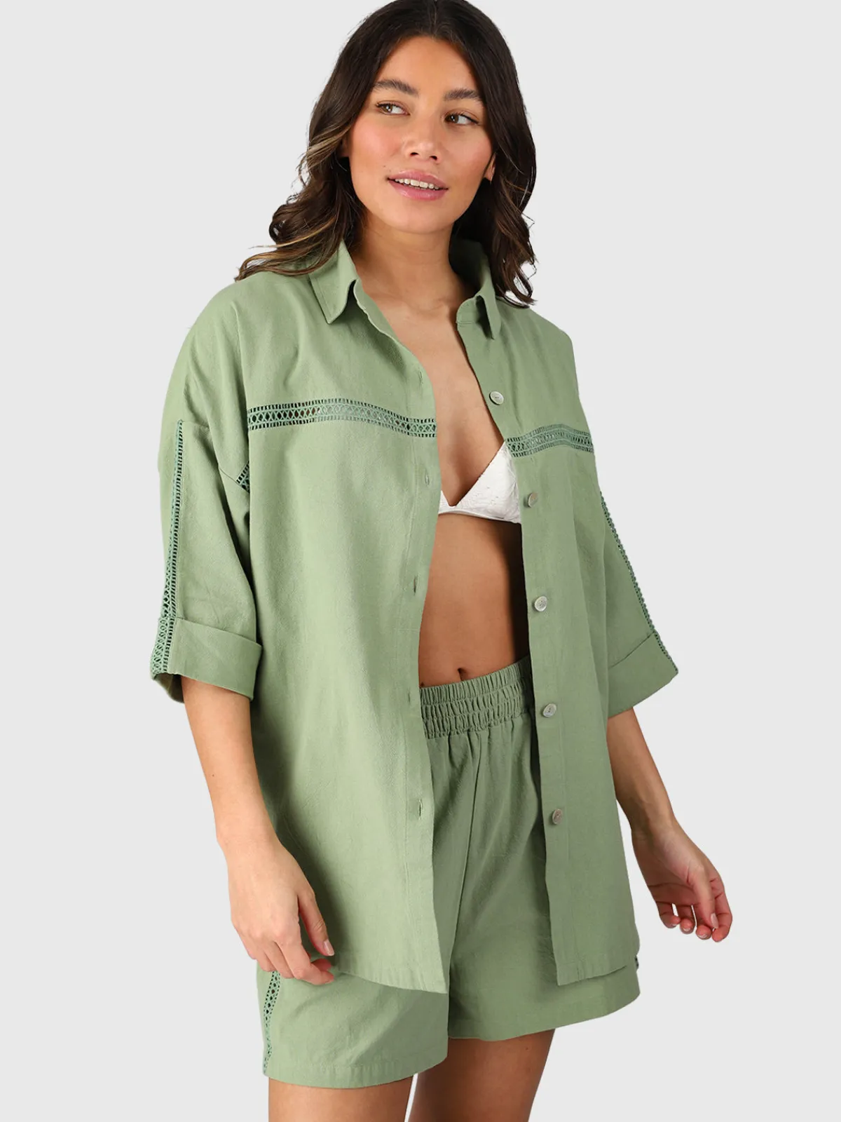 Hot Brunotti Riley Dames Blouse | Eucalyptus