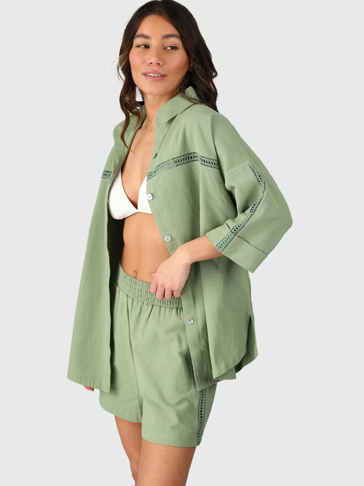 Hot Brunotti Riley Dames Blouse | Eucalyptus