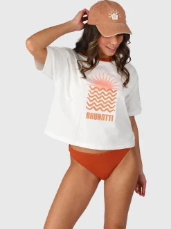 Hot Brunotti Saeda Dames Boxy T-shirt | Snow