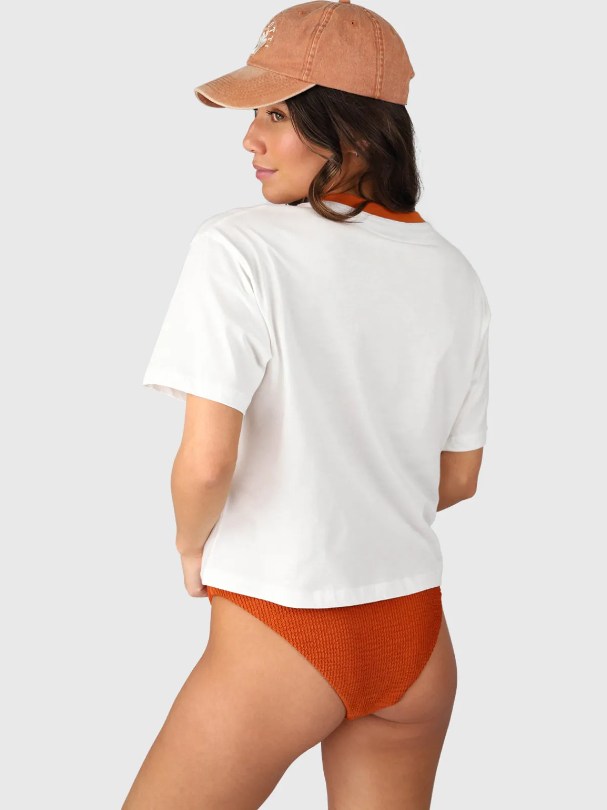 Hot Brunotti Saeda Dames Boxy T-shirt | Snow