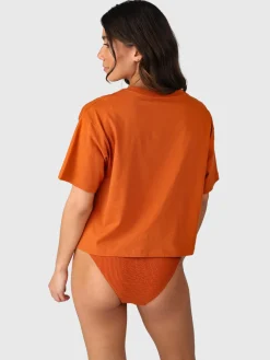 Hot Brunotti Saeda Dames Boxy T-shirt | Chestnut