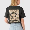 Fashion Brunotti Seaya-Swirl Dames T-shirt | Pirate Black