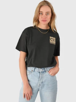 Fashion Brunotti Seaya-Swirl Dames T-shirt | Pirate Black