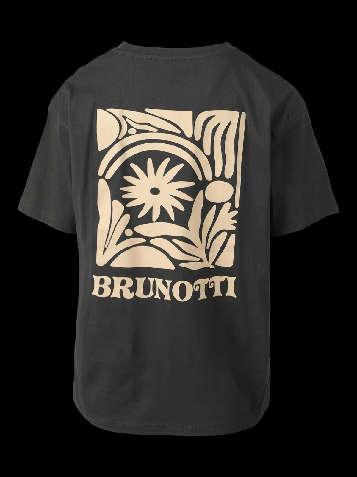 Fashion Brunotti Seaya-Swirl Dames T-shirt | Pirate Black