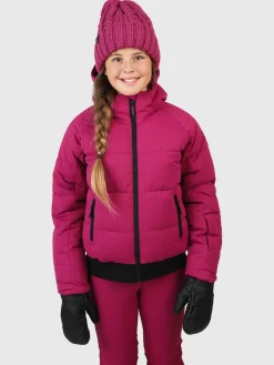 Sale Brunotti Suncrown Meisjes Puffer Ski Jas | Fuchsia Pink