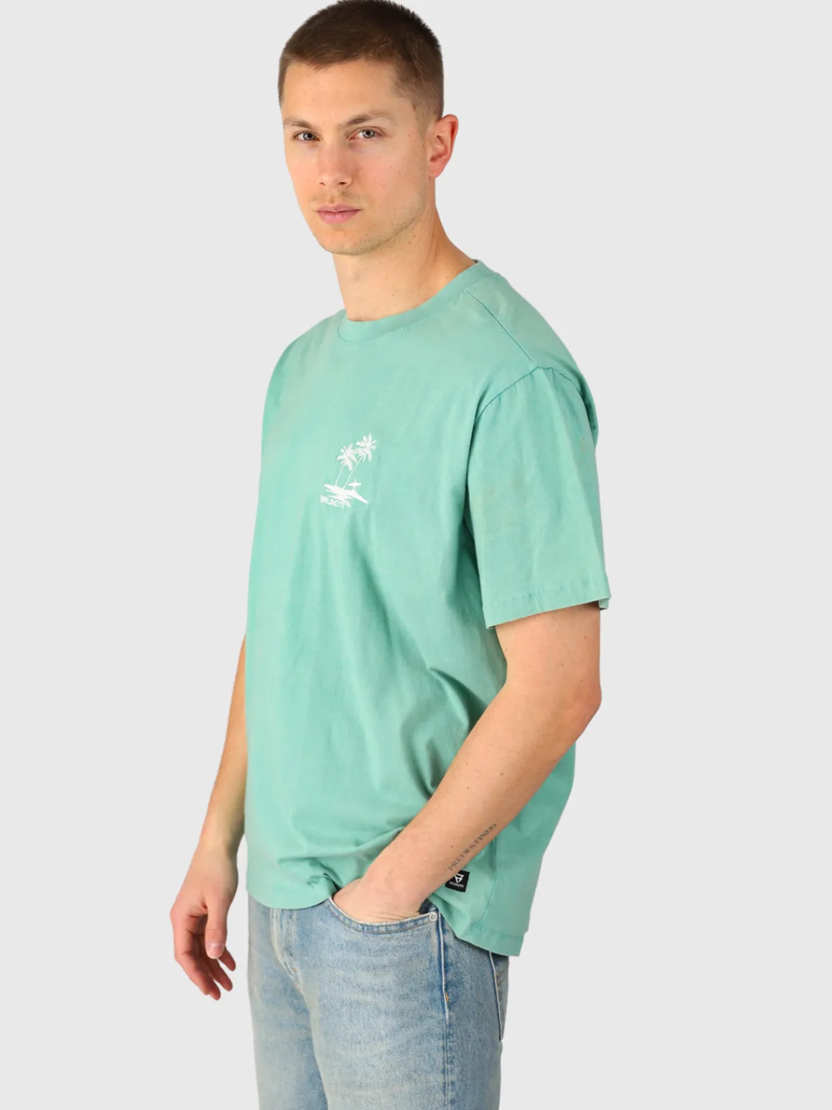 Fashion Brunotti Wandes Heren T-shirt | Bottle Green BottleGreen