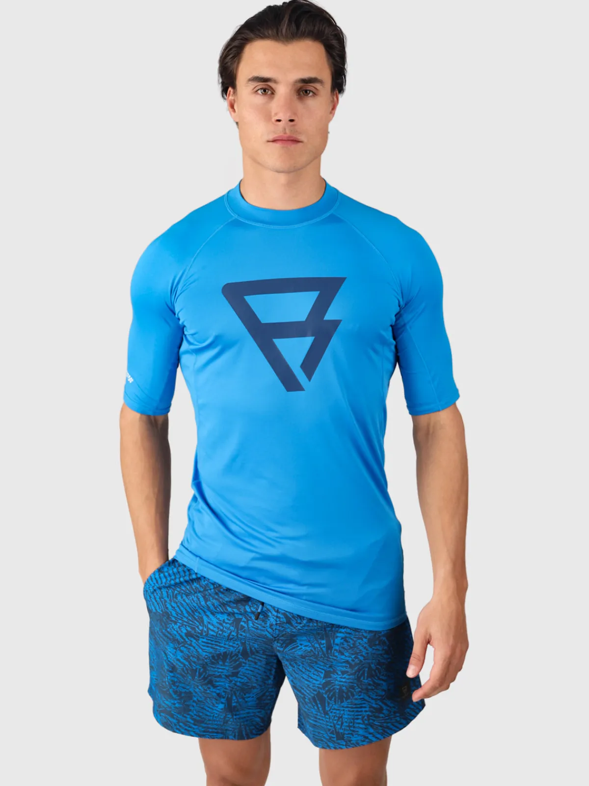 Fashion Brunotti Waveguard Heren Rashguard | Neon Blue NeonBlue