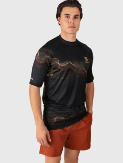 Sale Brunotti Waveguard-Water Men Rashguard | Pirate Black SoundsFromTheWaterPirateBlack
