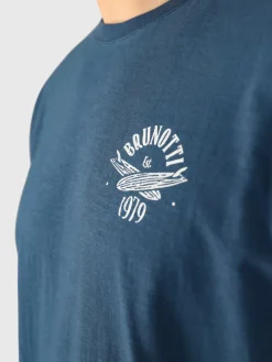 Sale Brunotti Whiterly Heren T-shirt | Night Blue NightBlue